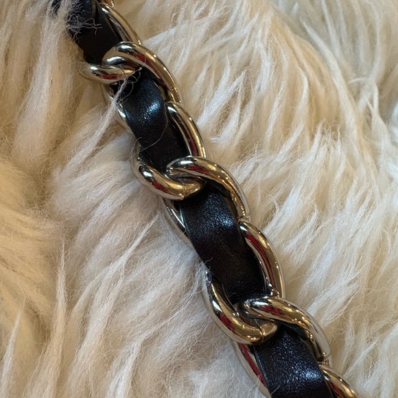 Coach Kisslock Purse Vintage Parker Black Signature C Chain Canvas Shoulder Bag - Picture 9 of 9